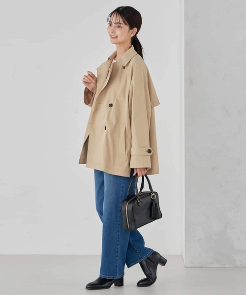 a.v.v（アーヴェヴェ）の「ミドルトレンチコート（トレンチコート・レディース・ベージュ/アイボリー・36/38/40）」の21枚目の写真