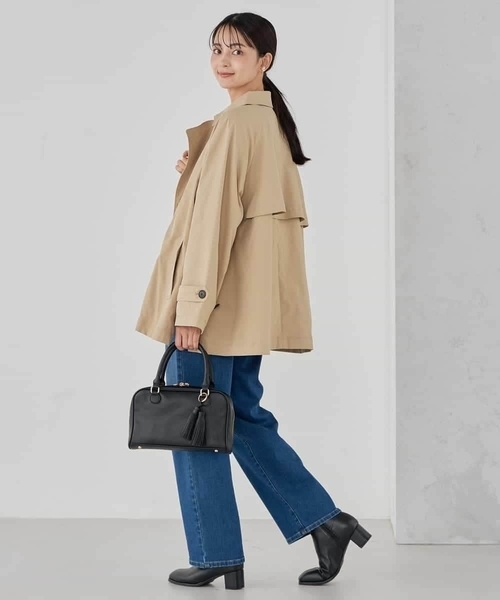 a.v.v（アーヴェヴェ）の「ミドルトレンチコート（トレンチコート・レディース・ベージュ/アイボリー・36/38/40）」の22枚目の写真