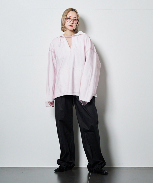 CITYSHOP（シティーショップ）の「TULLE T-SHIRTS：ブラウス（シャツ/ブラウス・レディース・ネイビー/ピンク・FREE）」の7枚目の写真