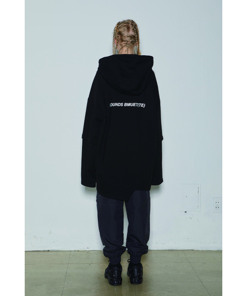 BMUETTE(ビムウィエ)の「ストリートギャラリー レディース フードパーカー (#POOF)(パーカー・レディース・ブラック・X-SMALL/SMALL)」の3枚目の写真