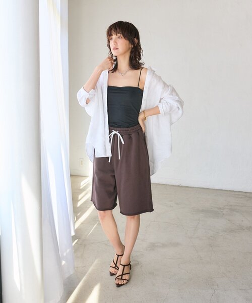 RIVE DROITE（リヴドロワ）の「予約【名品/サイズ展開あり】リネンワイドシャツ（シャツ/ブラウス・レディース・ピンク/ブラウン/オフホワイト/サックスブルー/ライトベージュ・FREE/36）」の22枚目の写真