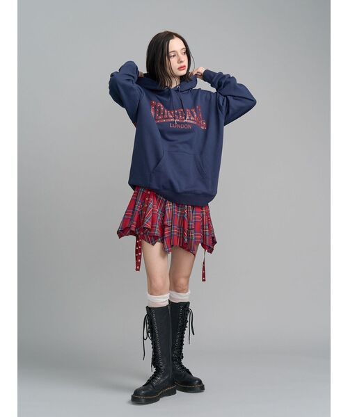 jouetie(ジュエティ)の「【LONSDALE×jouetie】スタッズBIGフーディー(パーカー・レディース・ブラック/オフホワイト/ネイビー・MEDIUM)」の9枚目の写真