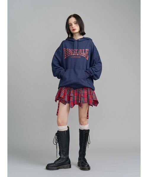 jouetie(ジュエティ)の「【LONSDALE×jouetie】スタッズBIGフーディー(パーカー・レディース・ブラック/オフホワイト/ネイビー・MEDIUM)」の11枚目の写真