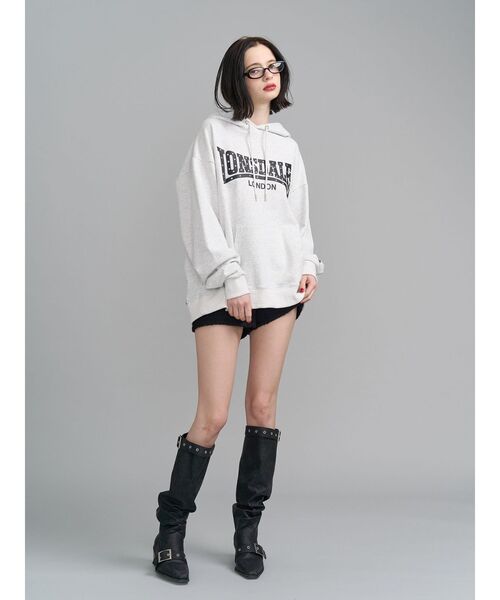 jouetie(ジュエティ)の「【LONSDALE×jouetie】スタッズBIGフーディー(パーカー・レディース・ブラック/オフホワイト/ネイビー・MEDIUM)」の22枚目の写真