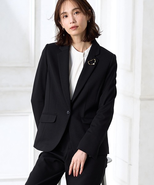 【アルファブリック】テーラードジャケット【セットアップ対応・UVカット】