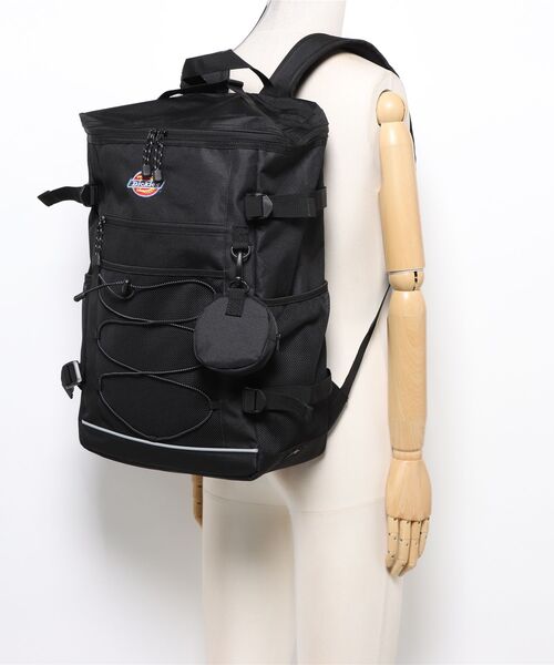 Dickies(ディッキーズ)の「【Dickies】DK BASIC BOX BAG PACK / ディッキーズ ロゴ刺繍 ミニポーチ付き バックパック(バックパック/リュック・メンズ・ブラック/ホワイト・FREE)」の5枚目の写真