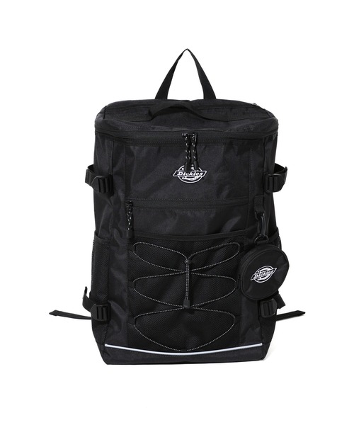 Dickies(ディッキーズ)の「【Dickies】DK BASIC BOX BAG PACK / ディッキーズ ロゴ刺繍 ミニポーチ付き バックパック(バックパック/リュック・メンズ・ブラック/ホワイト・FREE)」の1枚目の写真