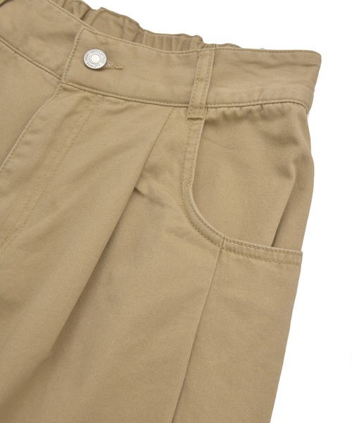 Green　Parks（グリーンパークス）の「チノタックワイドパンツ（チノパンツ・レディース・ベージュ/カーキ・M/L）」の19枚目の写真