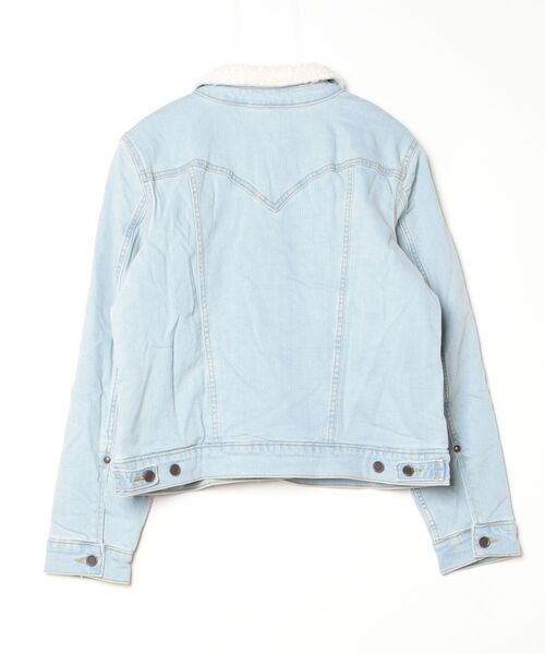 Wrangler（ラングラー）の「【T16】【Wrangler/ラングラー】WOMEN‘S RETRO DENIM SHERPA JACKET WG1123（デニムジャケット・レディース・ライトインディゴブルー・SMALL/LARGE/MEDIUM）」の3枚目の写真