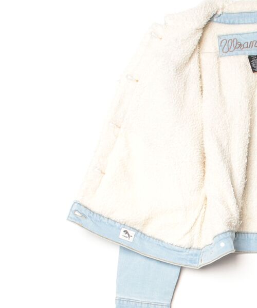 Wrangler（ラングラー）の「【T16】【Wrangler/ラングラー】WOMEN‘S RETRO DENIM SHERPA JACKET WG1123（デニムジャケット・レディース・ライトインディゴブルー・SMALL/LARGE/MEDIUM）」の2枚目の写真
