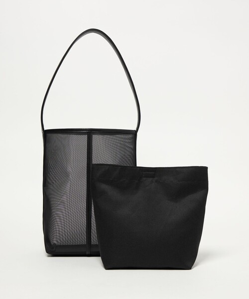 EMMEL REFINES（エメルリファインズ）の「＜EMMEL REFINES＞EM 1ショルダー シアーバケツ トートバッグ（トートバッグ・レディース・ブラック/オフホワイト・FREE）」の12枚目の写真
