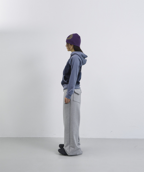 TANSANMAGNESIUM（タンサン マグネシウム）の「リンガーフードジップアップ (ブルー/ネイビー)（パーカー・レディース・その他・MEDIUM/SMALL）」の4枚目の写真