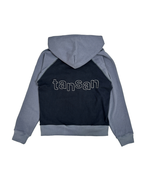 TANSANMAGNESIUM（タンサン マグネシウム）の「リンガーフードジップアップ (ブルー/ネイビー)（パーカー・レディース・その他・MEDIUM/SMALL）」の7枚目の写真
