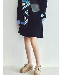 トリミングハーフキュロットパンツ