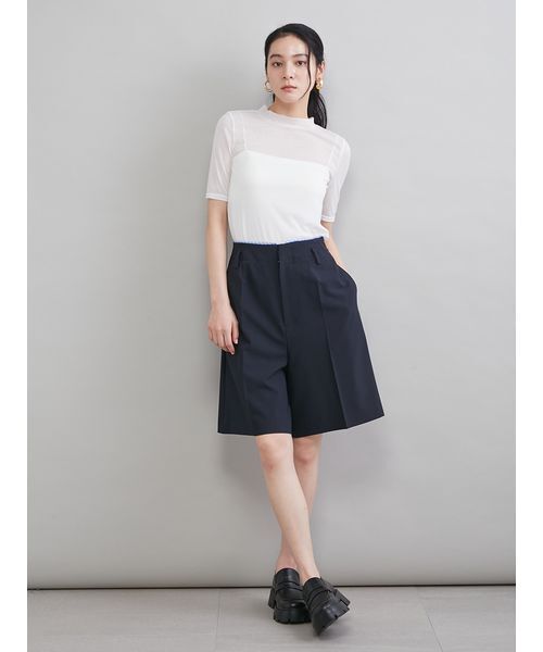 Mila Owen（ミラオーウェン）の「トリミングハーフキュロットパンツ（その他パンツ・レディース・ネイビー/グレー/ベージュ・1/0）」の19枚目の写真