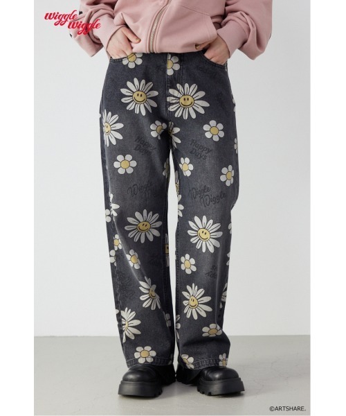 RODEO CROWNS WIDE BOWL（ロデオクラウンズワイドボウル）の「(wiggle wiggle)パターンDENIMパンツ（デニムパンツ・レディース・ブラック系その他/ブルー系その他・MEDIUM/LARGE）」の9枚目の写真