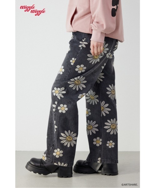 RODEO CROWNS WIDE BOWL（ロデオクラウンズワイドボウル）の「(wiggle wiggle)パターンDENIMパンツ（デニムパンツ・レディース・ブラック系その他/ブルー系その他・MEDIUM/LARGE）」の10枚目の写真