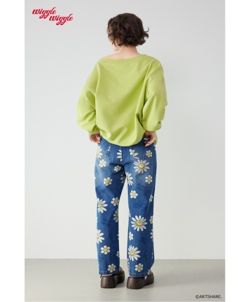 RODEO CROWNS WIDE BOWL（ロデオクラウンズワイドボウル）の「(wiggle wiggle)パターンDENIMパンツ（デニムパンツ・レディース・ブラック系その他/ブルー系その他・MEDIUM/LARGE）」の7枚目の写真