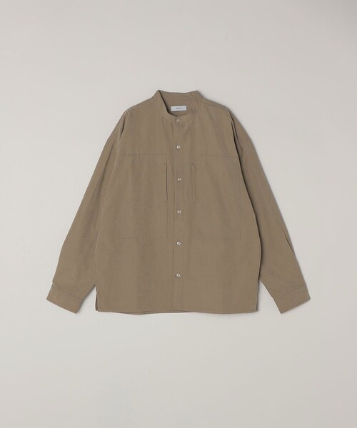 SHIPS any（シップス エニィ）の「SHIPS any:〈洗濯機可能〉フェード ピーチスキン ポケット バンドカラー シャツ 26SS◇（シャツ/ブラウス・メンズ・オリーブ/ベージュ/チャコールグレー・LARGE/MEDIUM/SMALL）」の20枚目の写真