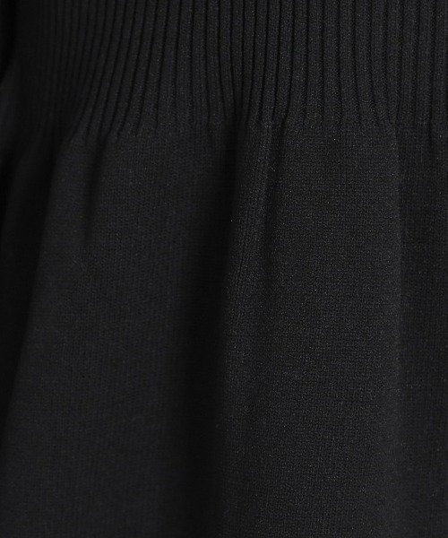 couture brooch（クチュールブローチ）の「【大人かわいい・洗える】ペプラムニットカーディガン（カーディガン/ボレロ・レディース・サックスブルー/ブラック/ピンク系/オフホワイト・42/38/36）」の8枚目の写真