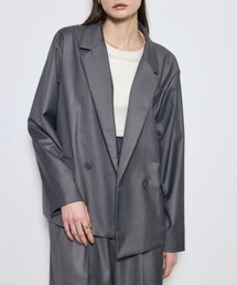 【セットアップ対応】ルーズテーラードジャケット　春服　秋服【身長/骨格別着用画像あり】