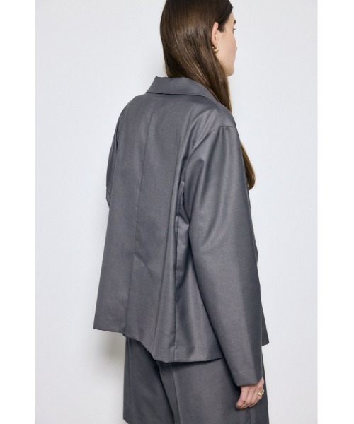 AZUL by moussy(アズールバイマウジー)の「ルーズテーラードジャケット(テーラードジャケット・レディース・杢グレー/ベージュ・SMALL/MEDIUM)」の7枚目の写真