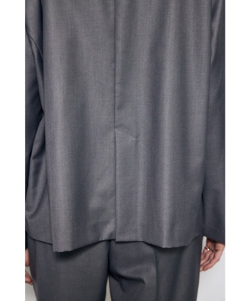 AZUL by moussy(アズールバイマウジー)の「ルーズテーラードジャケット(テーラードジャケット・レディース・杢グレー/ベージュ・SMALL/MEDIUM)」の11枚目の写真