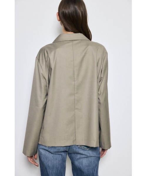 AZUL by moussy(アズールバイマウジー)の「ルーズテーラードジャケット(テーラードジャケット・レディース・杢グレー/ベージュ・SMALL/MEDIUM)」の19枚目の写真
