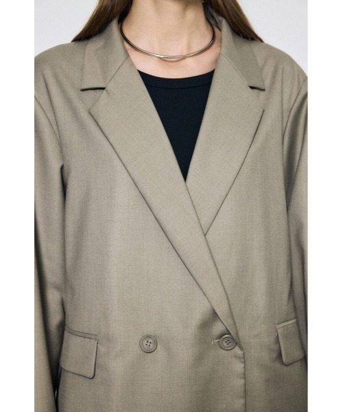AZUL by moussy(アズールバイマウジー)の「ルーズテーラードジャケット(テーラードジャケット・レディース・杢グレー/ベージュ・SMALL/MEDIUM)」の21枚目の写真