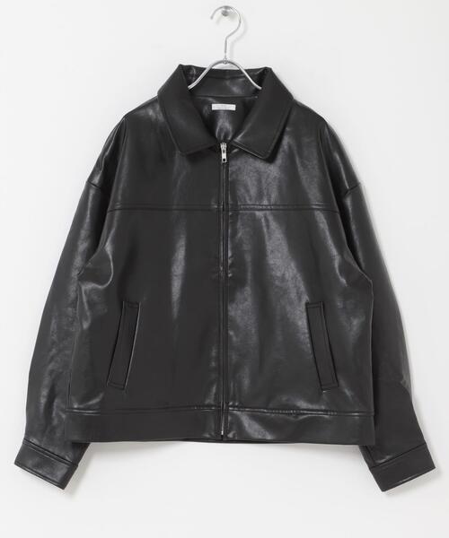 ITEMS URBANRESEARCH（アイテムズ アーバンリサーチ）の「フェイクレザーZIPUPブルゾン（ブルゾン・レディース・ブラウン/ブラック・FREE）」の17枚目の写真