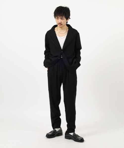 Relation(リレーション)の「リネンセットアップ(セットアップ・メンズ・ネイビー/ベージュ/カーキ/グレー/ブラック・XL/M/L)」の6枚目の写真