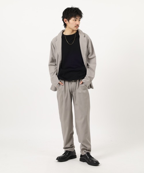 Relation(リレーション)の「リネンセットアップ(セットアップ・メンズ・ネイビー/ベージュ/カーキ/グレー/ブラック・XL/M/L)」の19枚目の写真