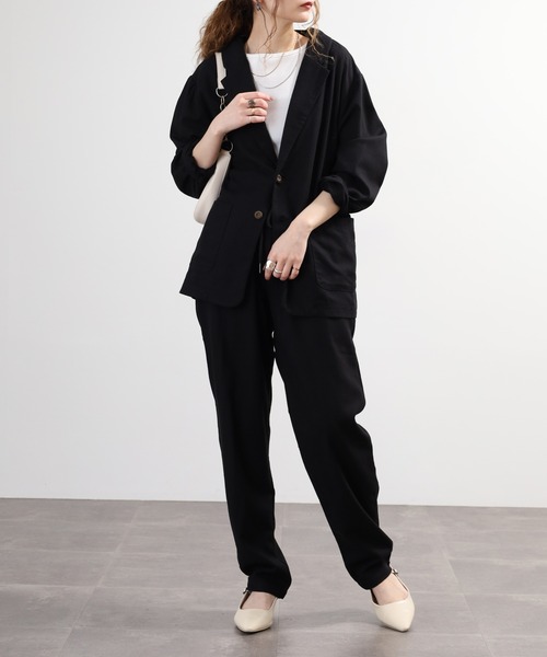 Relation(リレーション)の「リネンセットアップ(セットアップ・メンズ・ネイビー/ベージュ/カーキ/グレー/ブラック・XL/M/L)」の12枚目の写真