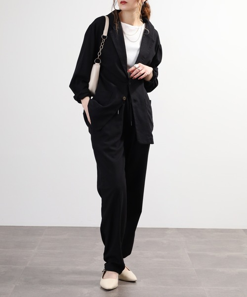 Relation(リレーション)の「リネンセットアップ(セットアップ・メンズ・ネイビー/ベージュ/カーキ/グレー/ブラック・XL/M/L)」の13枚目の写真