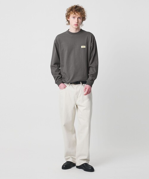 UNIVERSAL OVERALL(ユニバーサルオーバーオール)の「【別注】<UNIVERSAL OVERALL>ロングスリーブ Tシャツ(Tシャツ/カットソー・メンズ・ホワイト/ライトグレー/ダークグレー・L/M/S/XL)」の4枚目の写真