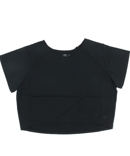 TIGORA(ティゴラ)の「ティゴラ TIGORA クロップドオーバーTシャツ(Tシャツ/カットソー・レディース・ブラック/ライトグレー・S/M/L/XL)」の2枚目の写真