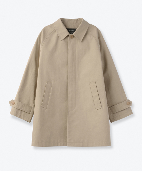 MUSINSA STANDARD KIDS（ムシンサスタンダードキッズ）の「コットンバルマカンコート[ベージュ]（トレンチコート・レディース・その他・100/110/120/130/140/150/160）」の2枚目の写真
