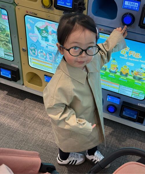 MUSINSA STANDARD KIDS（ムシンサスタンダードキッズ）の「コットンバルマカンコート[ベージュ]（トレンチコート・レディース・その他・100/110/120/130/140/150/160）」の9枚目の写真