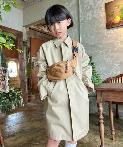 MUSINSA STANDARD KIDS（ムシンサスタンダードキッズ）の「コットンバルマカンコート[ベージュ]（トレンチコート・レディース・その他・100/110/120/130/140/150/160）」の10枚目の写真