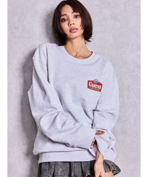 Guess(ゲス)の「GUESS GJ CN REG ROYAL CREWNECK(スウェット・レディース・ブラック/ライトグレー・FREE)」の6枚目の写真