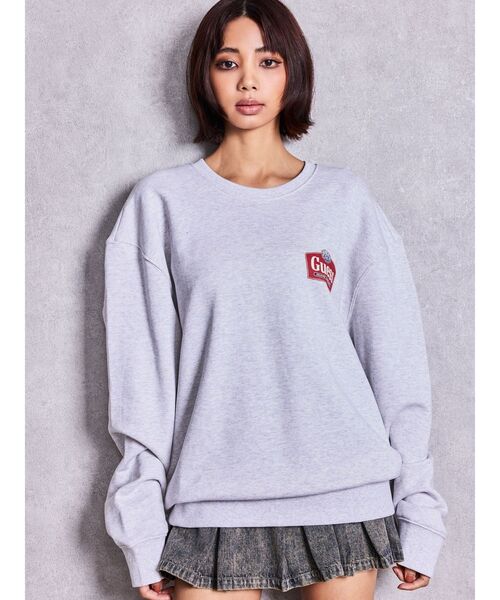 Guess(ゲス)の「GUESS GJ CN REG ROYAL CREWNECK(スウェット・レディース・ブラック/ライトグレー・FREE)」の8枚目の写真