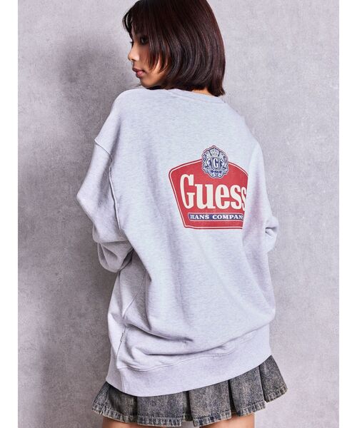 Guess(ゲス)の「GUESS GJ CN REG ROYAL CREWNECK(スウェット・レディース・ブラック/ライトグレー・FREE)」の9枚目の写真