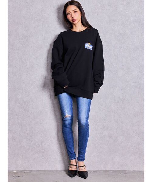 Guess(ゲス)の「GUESS GJ CN REG ROYAL CREWNECK(スウェット・レディース・ブラック/ライトグレー・FREE)」の16枚目の写真