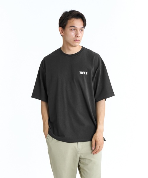 REEF（リーフ）の「REEF HERITAGE LOGO SS T Tシャツ 【2026年春夏モデル】/リーフ半袖ロゴTシャツ（Tシャツ/カットソー・メンズ・ホワイト/ブラック・X-LARGE/LARGE/MEDIUM/SMALL）」の2枚目の写真