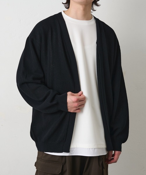 COLONY 2139（コロニートゥーワンスリーナイン）の「サマーニットボタンレスカーディガン（ニット/セーター・メンズ・アイボリー/ブルー/ブラック・LARGE/MEDIUM）」の3枚目の写真