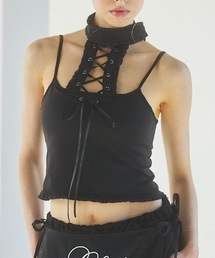 lilLilly | レースアップカップキャミソール(キャミソール)