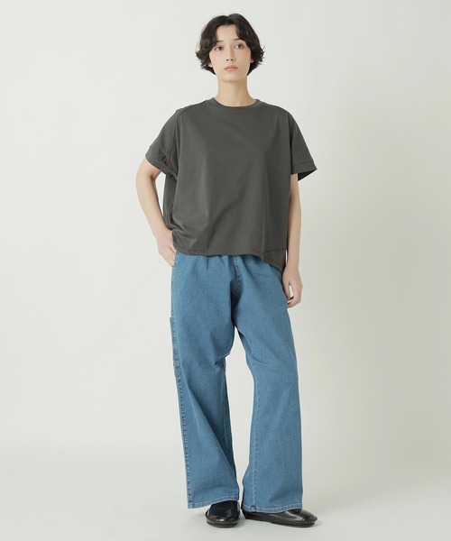 ZUCCa(ズッカ)の「(S)ROUND CUT JERSEY / Tシャツ(Tシャツ/カットソー・レディース・グリーン/イエロー/ブルー/ダークグレー/ホワイト・M size)」の17枚目の写真