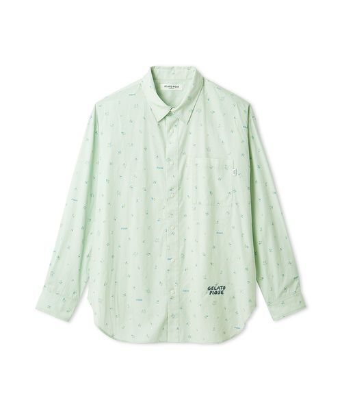 HOMME】リトルフラワー柄プリントシャツ（ルームウェア/パジャマ