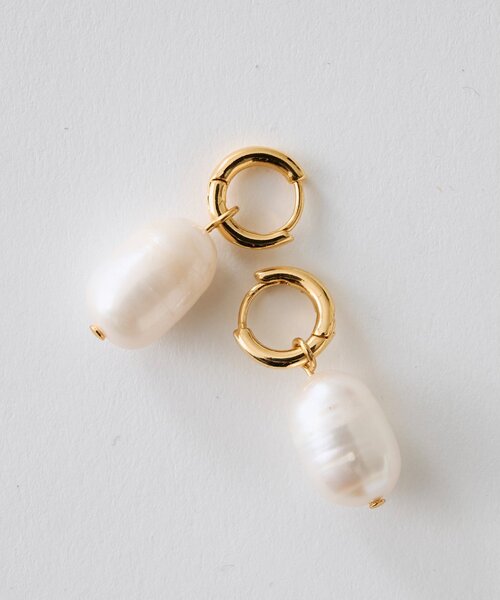 THE PAUSE（ザ ポーズ）の「【THE PAUSE】パールドロップピアス（ピアス（両耳用）・レディース・シルバー/ゴールド・FREE）」の5枚目の写真