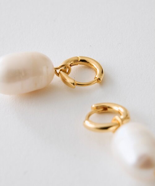 THE PAUSE（ザ ポーズ）の「【THE PAUSE】パールドロップピアス（ピアス（両耳用）・レディース・シルバー/ゴールド・FREE）」の6枚目の写真